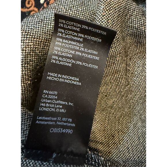 Anthropologie One Shoulder Jacquard Midi Dress Sz MP NEW Black Golden Yellow - Picture 11 of 11